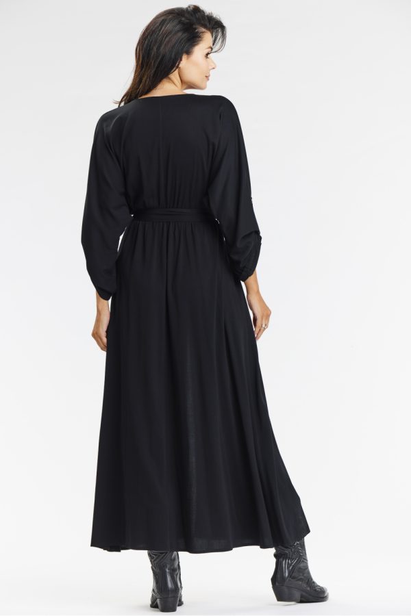 Black Daydress in Day Dresses with Spandex and Viscose