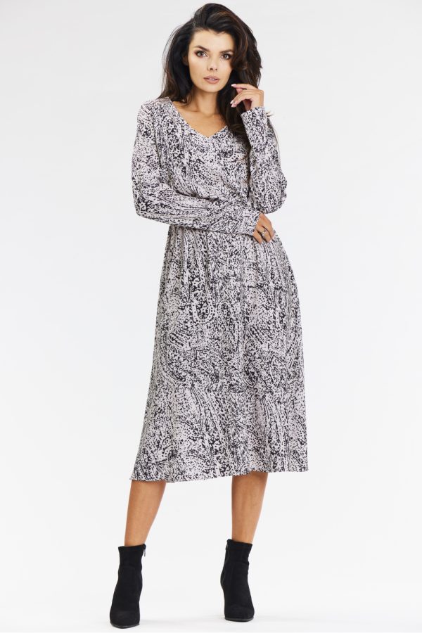 White Daydress in Day Dresses with Spandex and Polyester