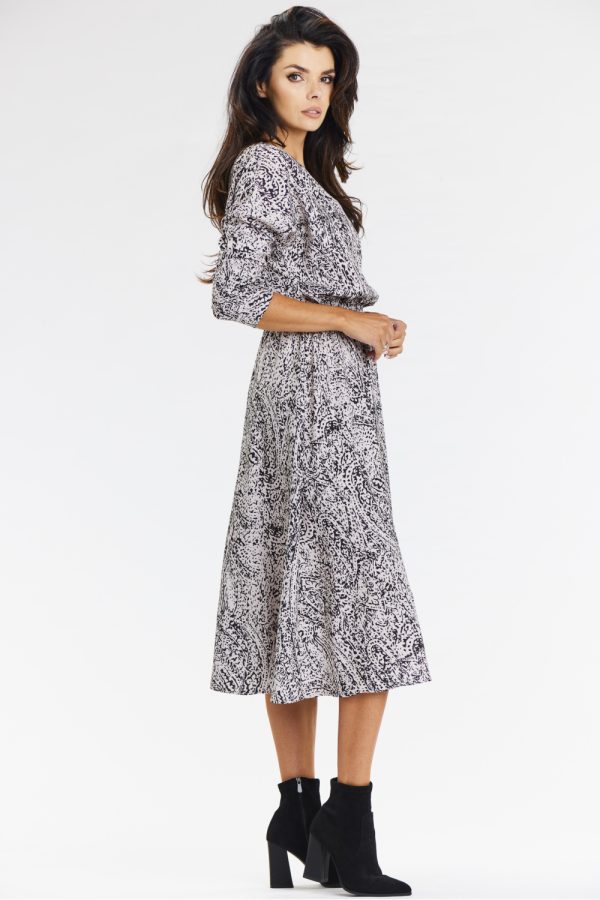 White Daydress in Day Dresses with Spandex and Polyester