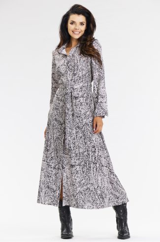 White Daydress in Day Dresses with Spandex and Polyester