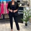Black Jacket in Jackets, Vests For Women with Cotton, Spandex and Polyester