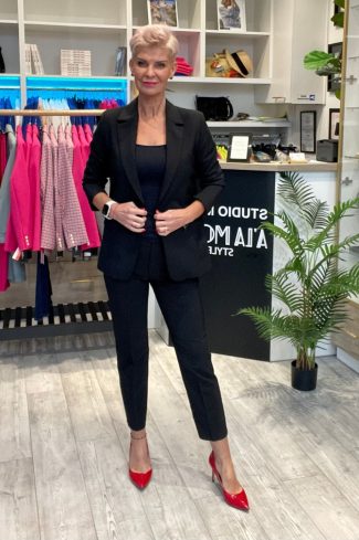 Black Jacket in Jackets, Vests For Women with Cotton, Spandex and Polyester