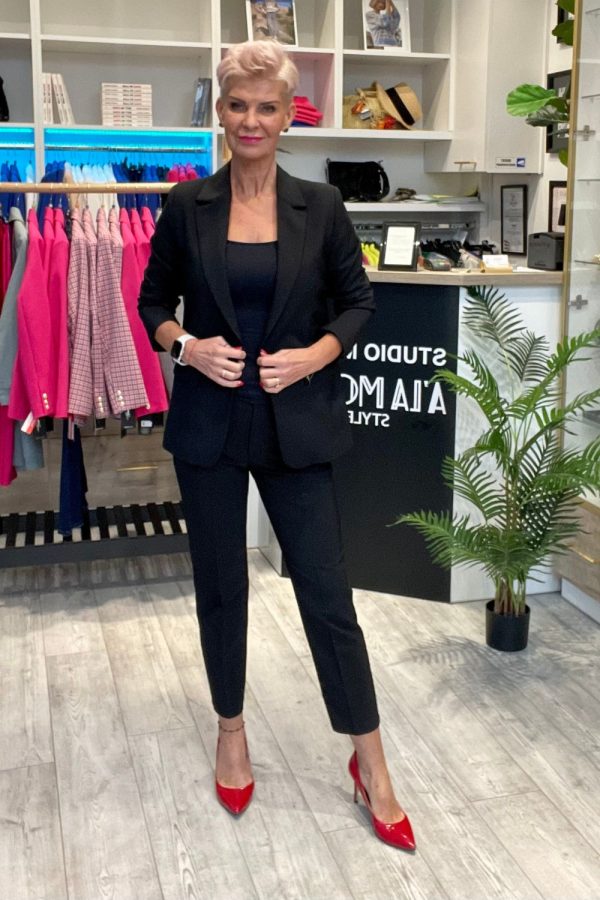 Black Jacket in Jackets, Vests For Women with Cotton, Spandex and Polyester
