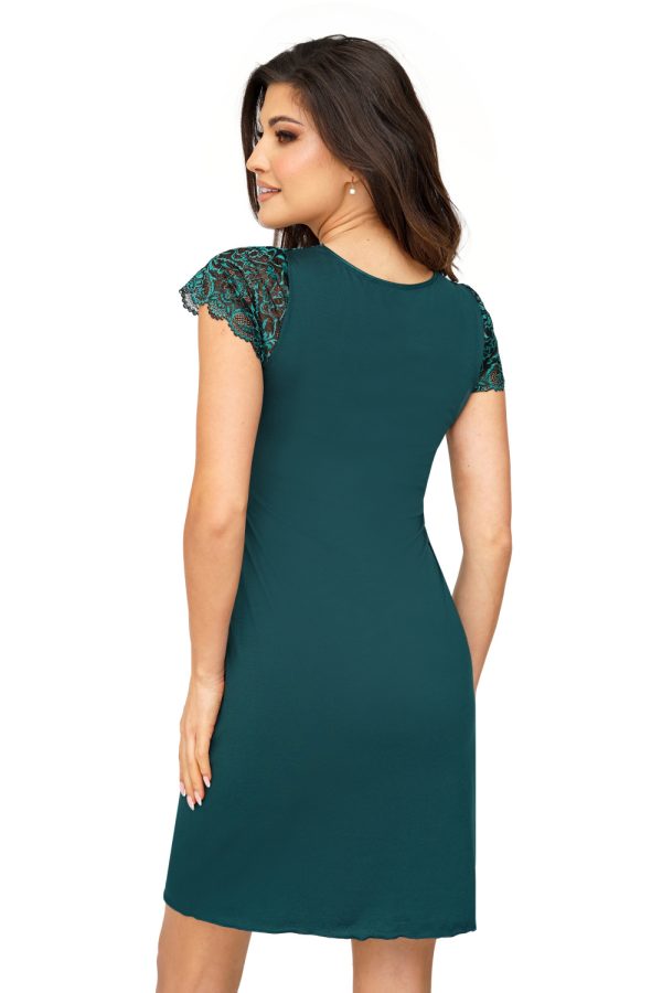 Green Nightshirt in Nightgowns, Nighties, Sleep Shirts with Spandex, Polyamide and Viscose