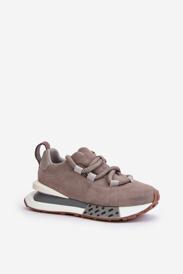 Grey Sport Shoes in Women`s Athletic Shoes, Trainers, Sneakers with Fabric, Footbed, Upper Height and Platform Height