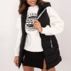 Black Gilet in Women`s Coats, Jackets with Polyester