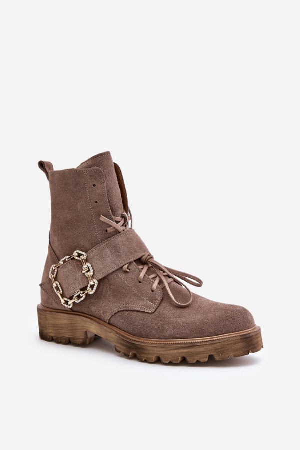 beige Boots model 200999 Step in style