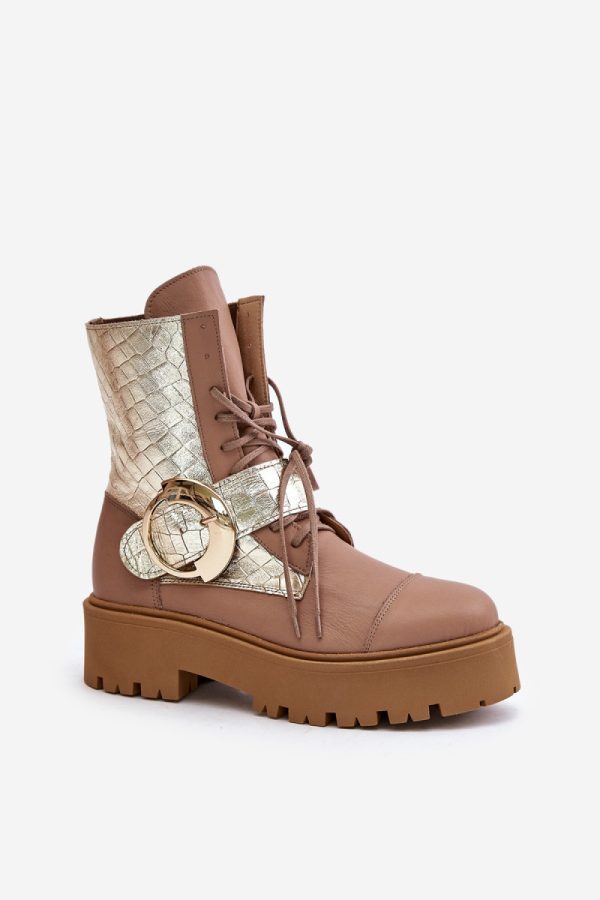 beige Bootie model 201003 Step in style