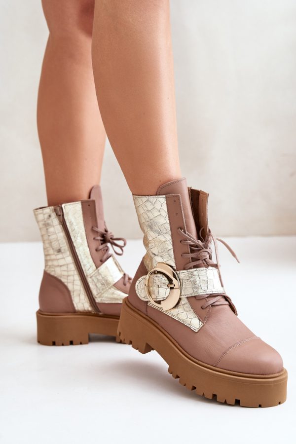 beige Bootie model 201003 Step in style