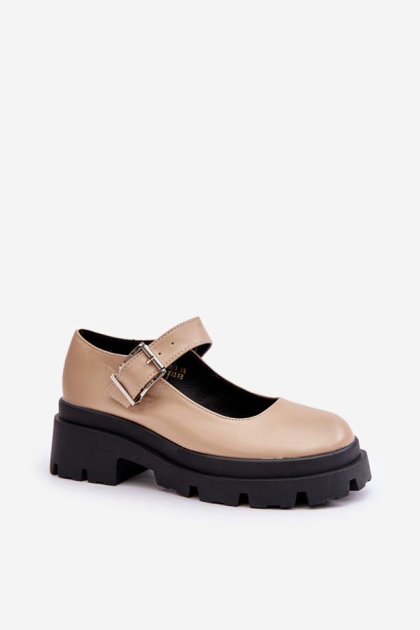 Beige Half Shoes in Women`s Ankle Boots & Booties with Fabric, Footbed, Upper Height, Heel Height and Platform Height