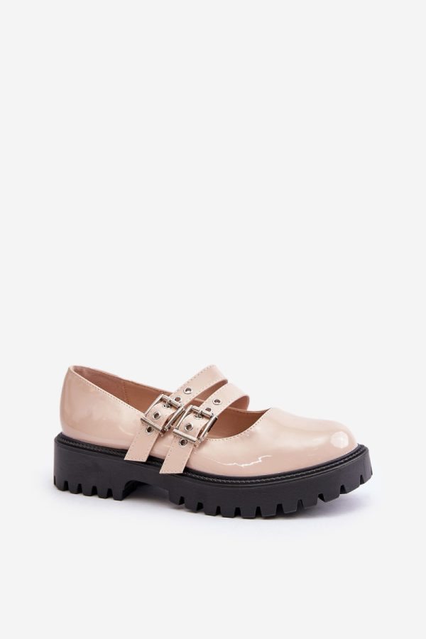 beige Half shoes model 201031 Step in style