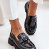 Black Mocassin in Moccasins, Loafers with Fabric, Footbed, Upper Height and Heel Height