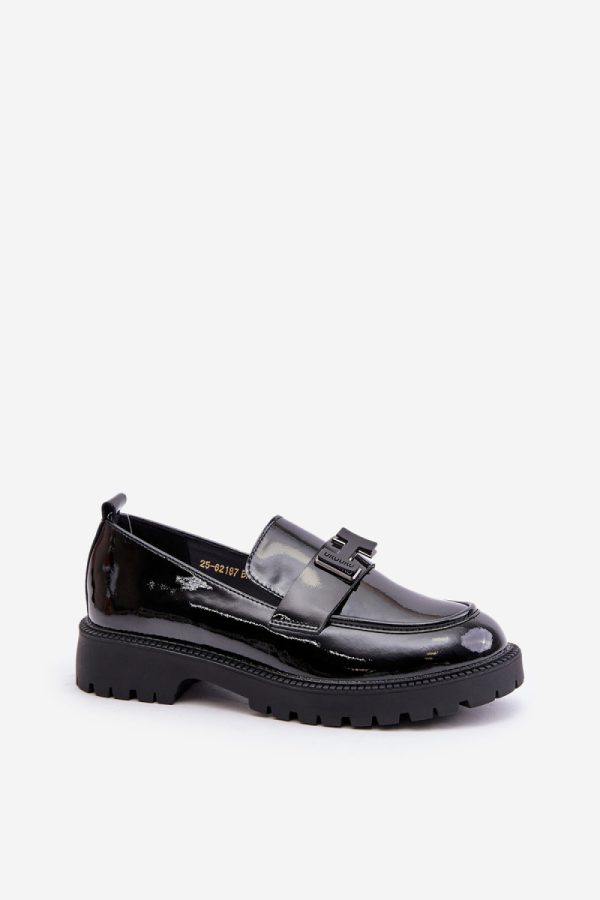 Black Mocassin in Moccasins, Loafers with Fabric, Footbed, Upper Height and Heel Height