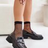 1041663.jpg Black Mocassin in Moccasins, Loafers with Fabric, Footbed, Upper Height and Heel Height