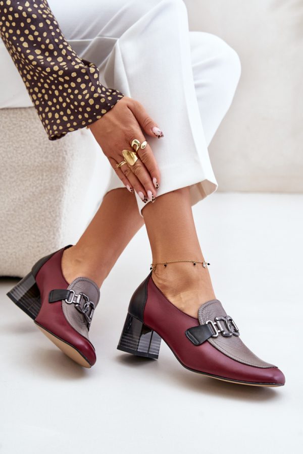 red Block heel pumps model 201038 Step in style