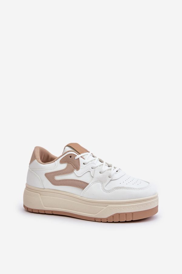white Platform sneakers model 201046 Step in style