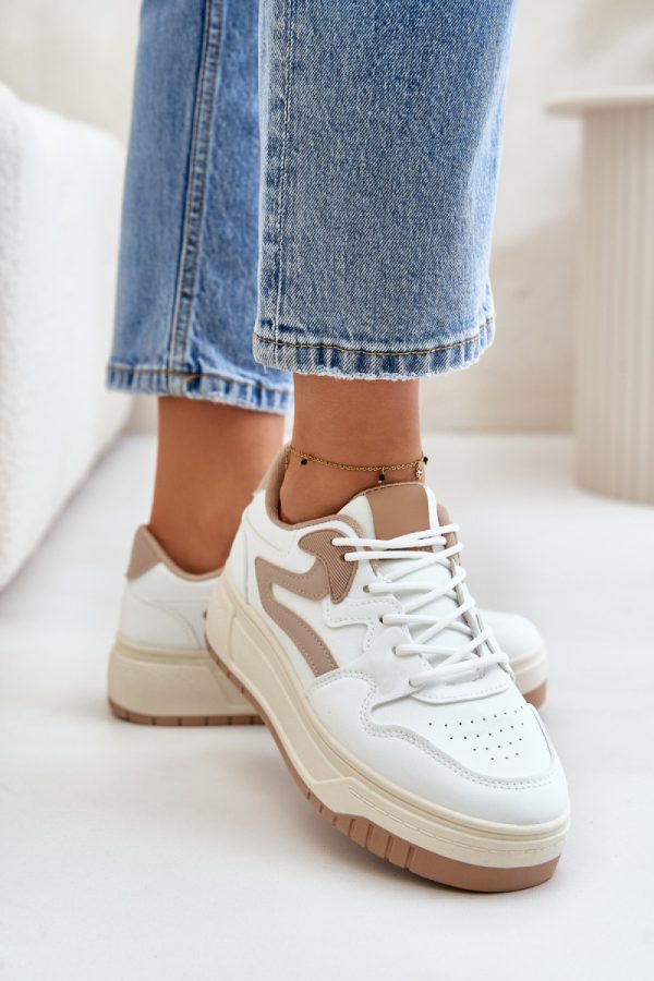white Platform sneakers model 201046 Step in style