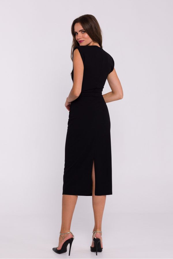 Black Daydress in Day Dresses with Lycra and Polyester