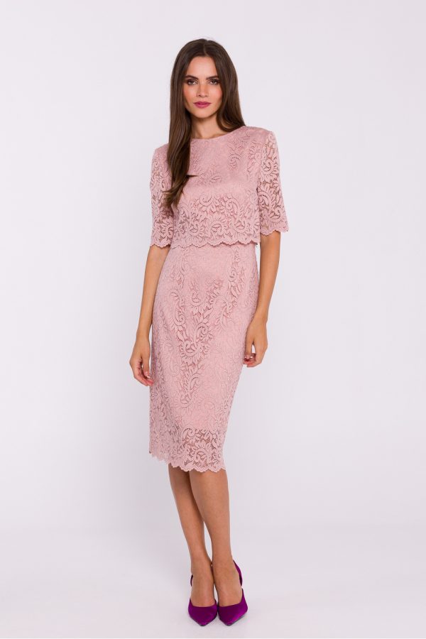 Pink Evening Dress in Evening Dresses with