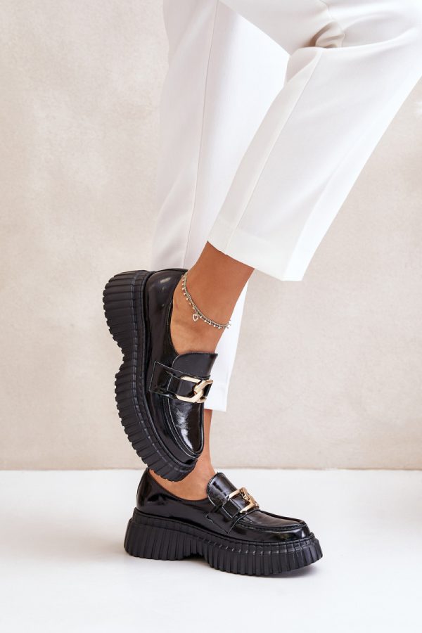 Black Platform Shoes in Women`s Ankle Boots & Booties with Fabric, Footbed, Upper Height and Platform Height
