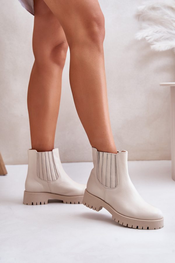 beige Boots model 201153 Step in style