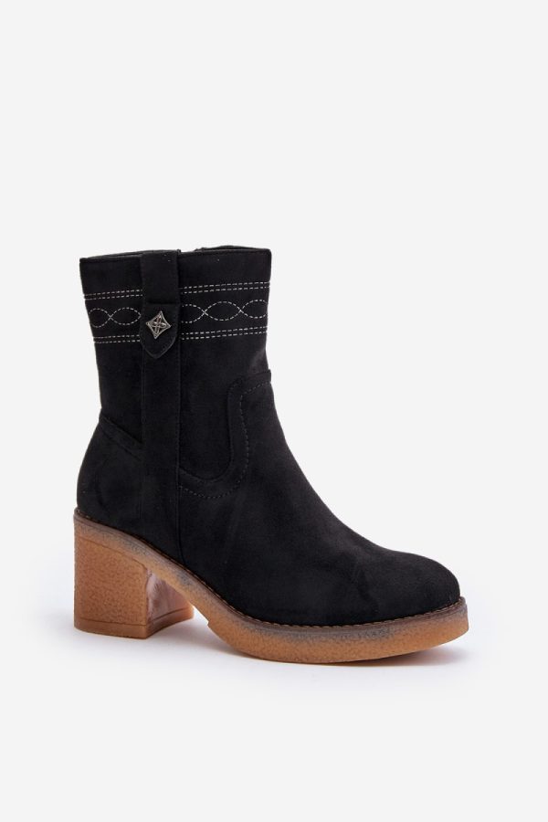 black Heel boots model 201167 Step in style