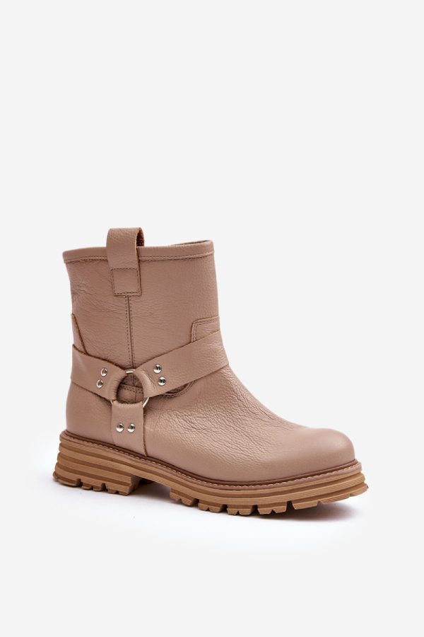 beige Boots model 201220 Step in style