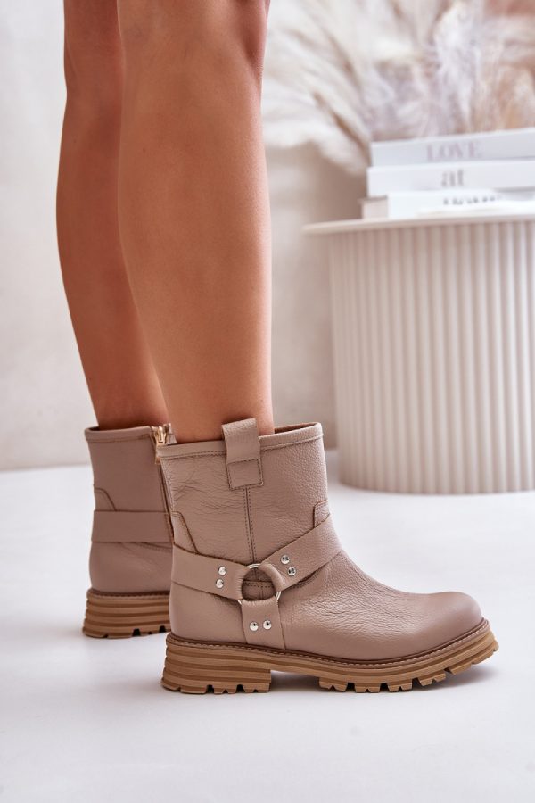 beige Boots model 201220 Step in style