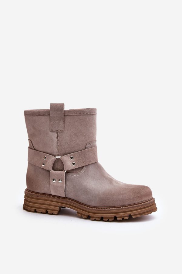 beige Boots model 201223 Step in style
