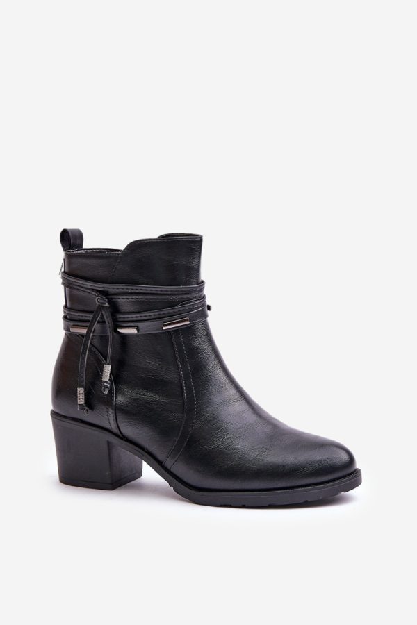 black Heel boots model 201224 Step in style