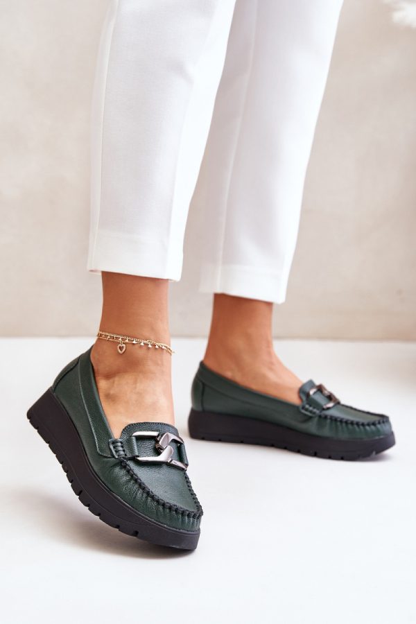 green Mocassin model 201327 Step in style