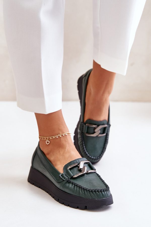 green Mocassin model 201327 Step in style