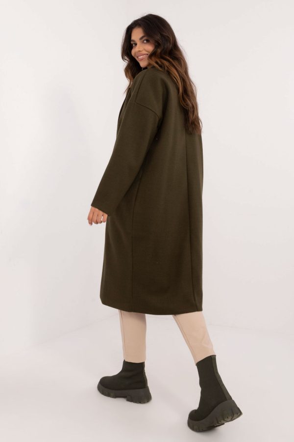 Green Coat in Women`s Coats, Jackets with Polyester
