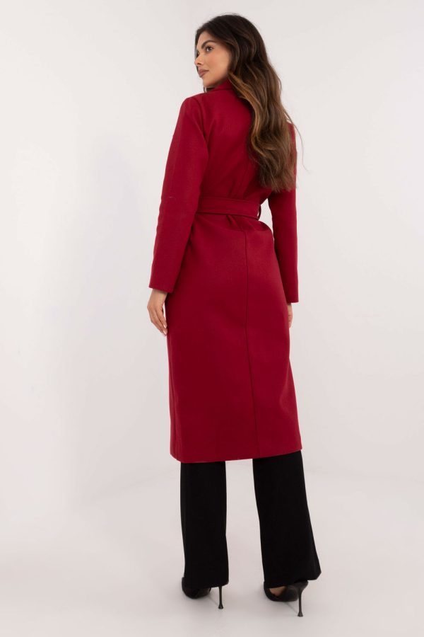 Red Coat in Women`s Coats, Jackets with Polyester