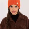 Orange Cap in Caps & Hats For Women with Acrylic