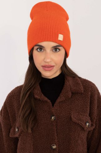 Orange Cap in Caps & Hats For Women with Acrylic