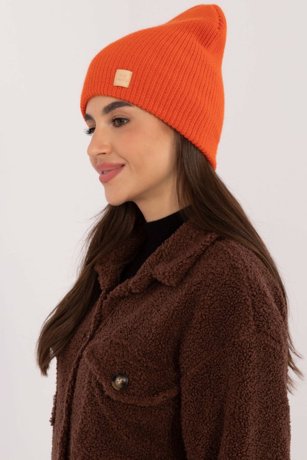 Orange Cap in Caps & Hats For Women with Acrylic