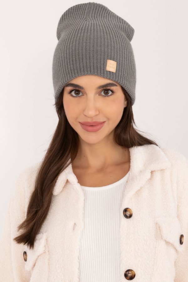 Grey Cap in Caps & Hats For Women with Acrylic