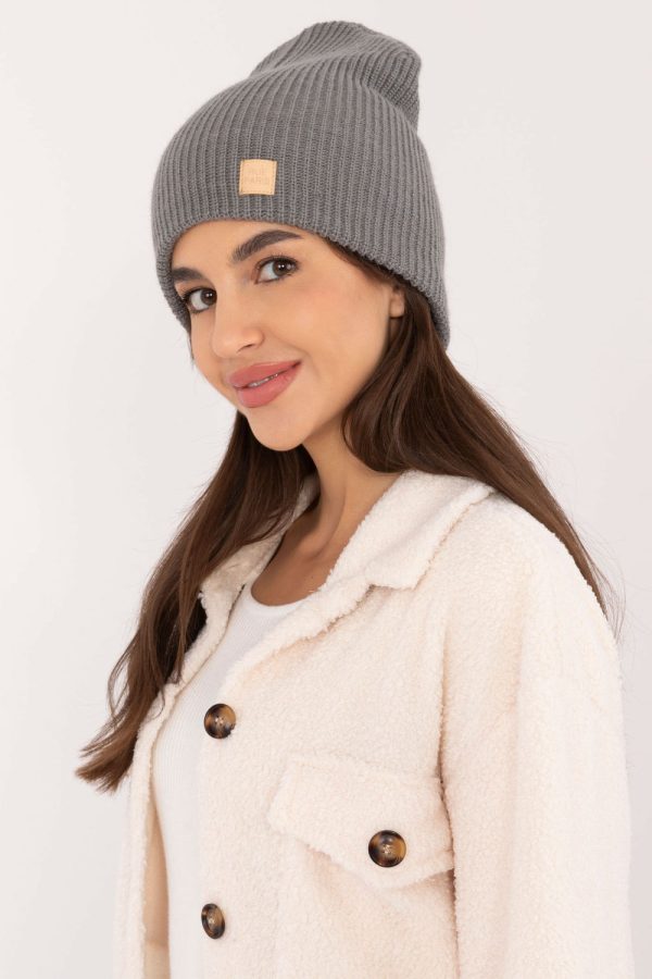 Grey Cap in Caps & Hats For Women with Acrylic