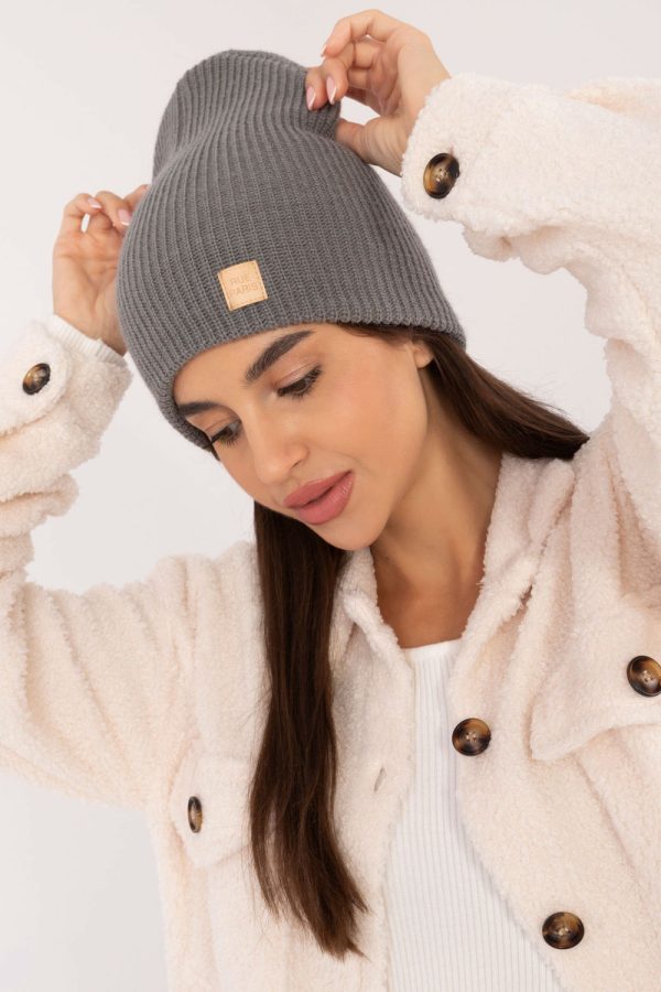 Grey Cap in Caps & Hats For Women with Acrylic