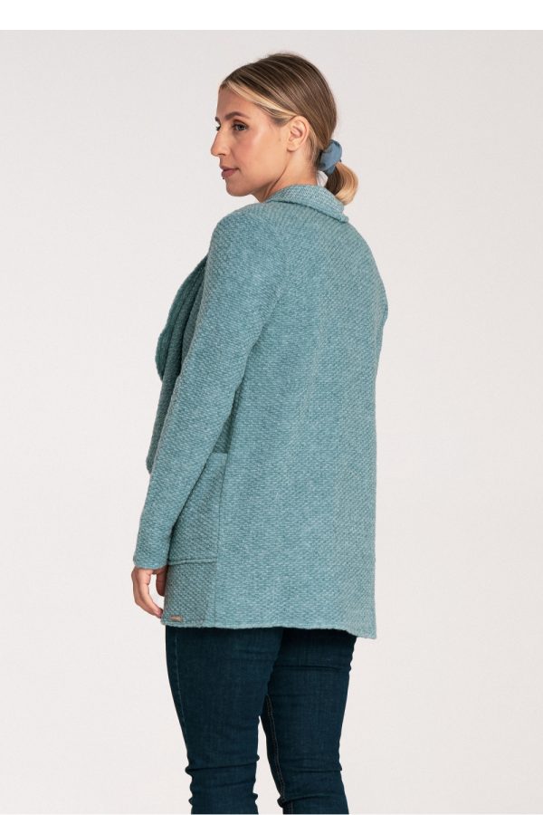 Green Cardigan in Cardigans For Women, Ponchos with Acrylic, Polyester and Wool