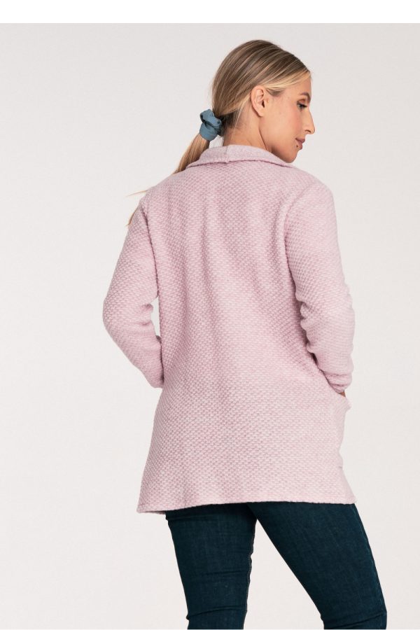 Pink Cardigan in Cardigans For Women, Ponchos with Acrylic, Polyester and Wool