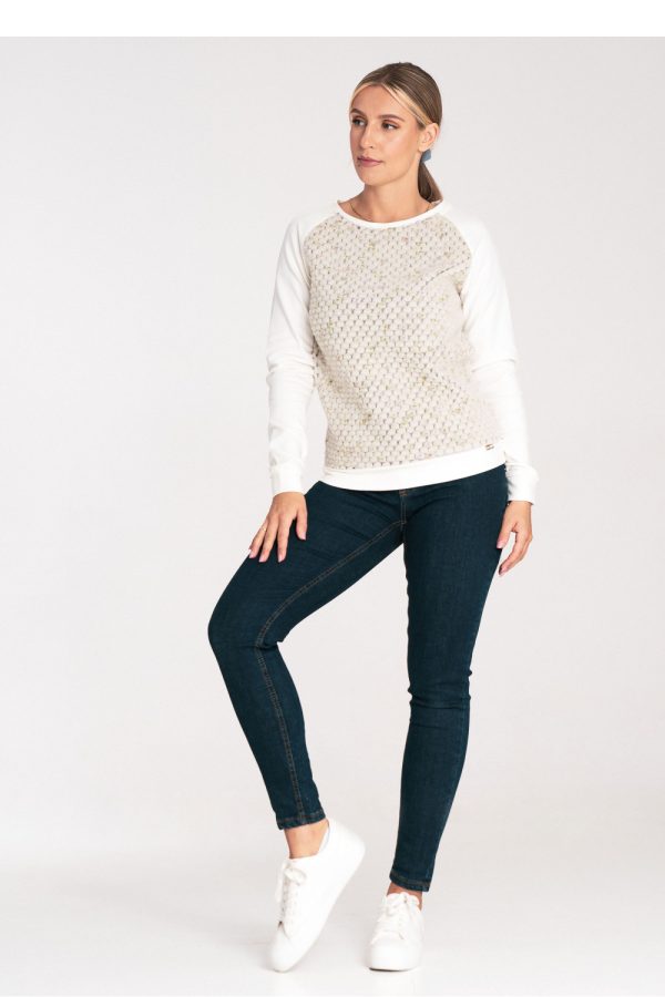 beige Sweatshirt model 201457 Figl
