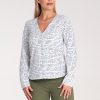 Multicolor Long Sleeve Shirt in Shirts For Women with Spandex and Polyester