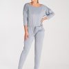 Grey Suit in Playsuits For Women with Spandex and Polyester