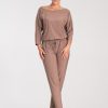 Beige Suit in Playsuits For Women with Spandex and Polyester