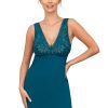 Green Nightshirt in Nightgowns, Nighties, Sleep Shirts with Spandex, Polyamide and Viscose