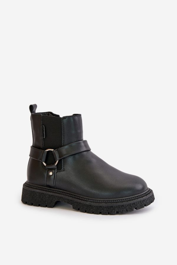 Black Jodhpur Boot in Women`s Ankle Boots & Booties with Fabric, Warmers, Footbed, Upper Height and Heel Height