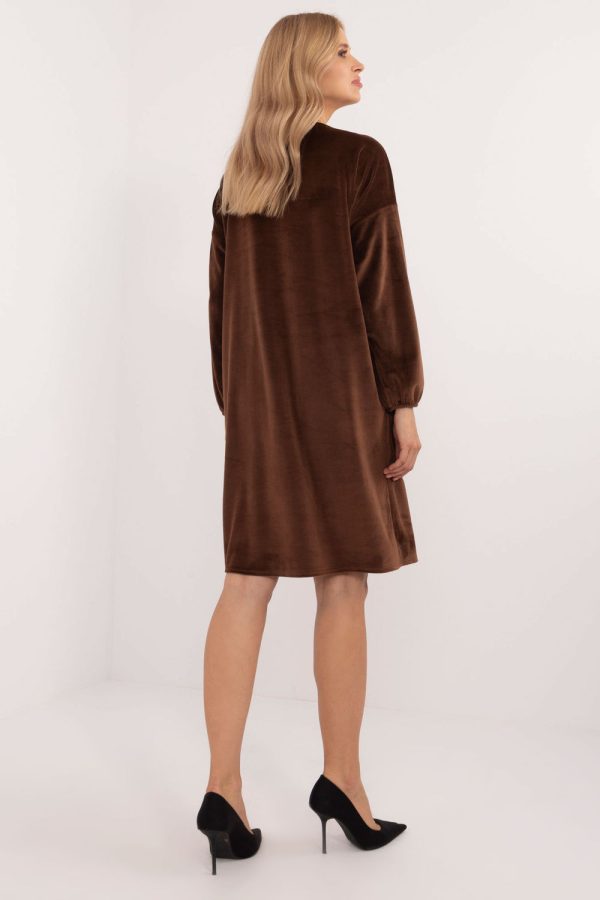 brown Daydress model 201584 Italy Moda