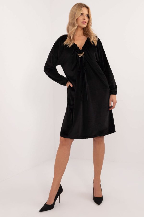 black Daydress model 201585 Italy Moda